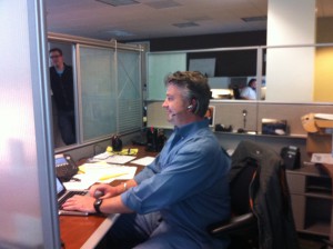 Barret Working in the Technical Assistance Center