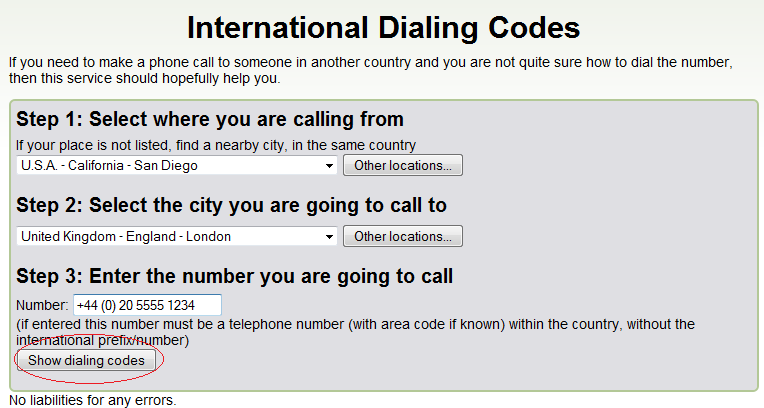 Enter country. Dial code. International Phone code. Country numbers telephone. Dial a number by Phone.