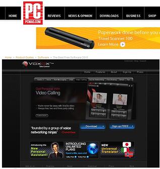 Screenshot of PCMag web page
