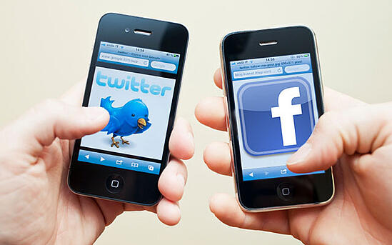 Facebook and Twitter Mobile